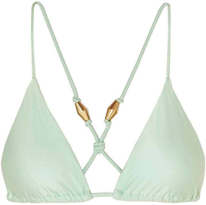 Vix Paula Hermanny Balloon Triangle Bikini Top ShopStyle Two Piece Swimsuits