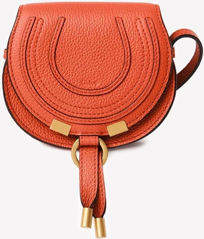 Chloé Nano Marcie Saddle Bag in Grained Leather ShopStyle