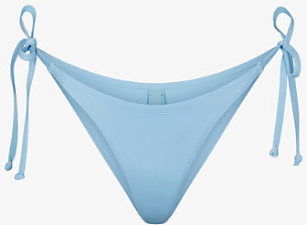 SKIMS Womens Iris Blue Dipped Tie Fastened Recycled Stretch Nylon Bikini Bottoms Xxxl