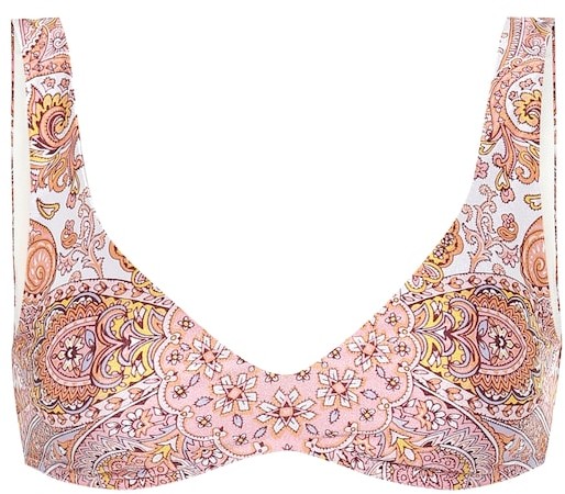 Zimmermann Paisley Bikini Top ShopStyle Two Piece Swimsuits