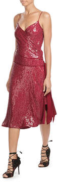 Bella Hadid Red Sequin Dress | POPSUGAR Fashion