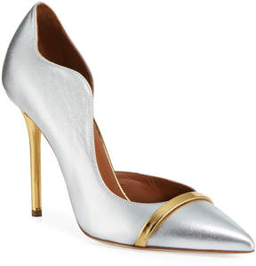 Malone Souliers Morissey 100mm Metallic Leather Pumps