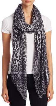 Saks Fifth Avenue Leopard Print Scarf