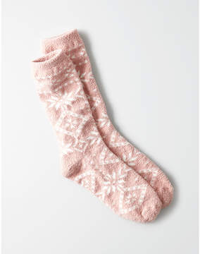 Aeo AEO Snowflake Crew Sock