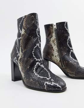 all saints snakeskin booties