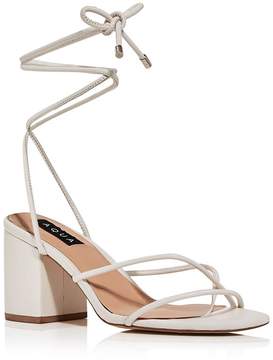 AQUA Women’s Kate Ankle Strap Block Heel Sandals – 100% Exclusive