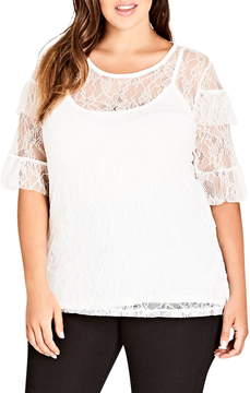Victorian Lace Short Sleeve Top