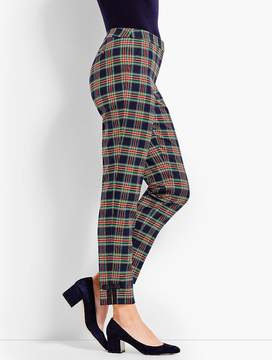 Leighton Meester Wearing Plaid Trousers | POPSUGAR Fashion