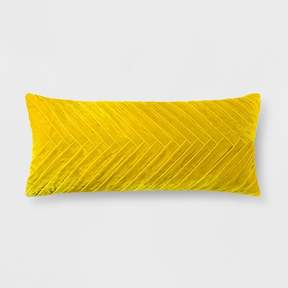 pleated yellow pillow opalhouse