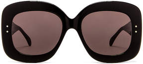 Alaia Acetate Soft Square Sunglasses in Shiny Black