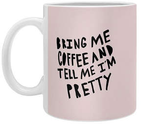 Bring Me Coffee Pink Coffee Mug