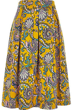 Michelle Obama Wearing Multicolor Printed Skirt | POPSUGAR Fashion