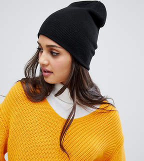 Stitch & Pieces black rib beanie hat