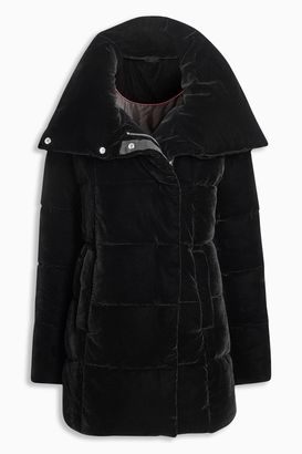 Next Black Velvet Padded Jacket - ShopStyle.co.uk Women