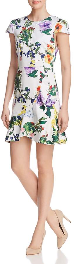 Kirby Ruffled Floral Print Dress