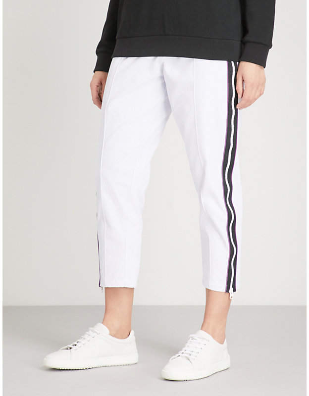 Track and Field side-stripe drill jogging bottoms