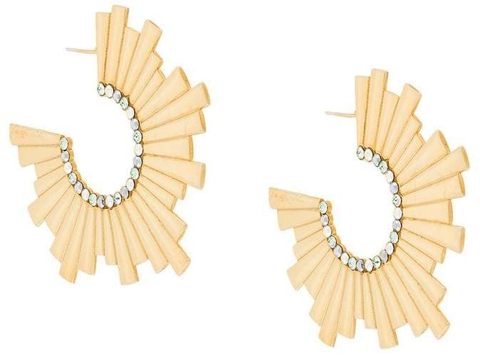 Charlotte Valkeniers large Cosmic hoop earings