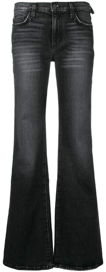 low rise flared jeans