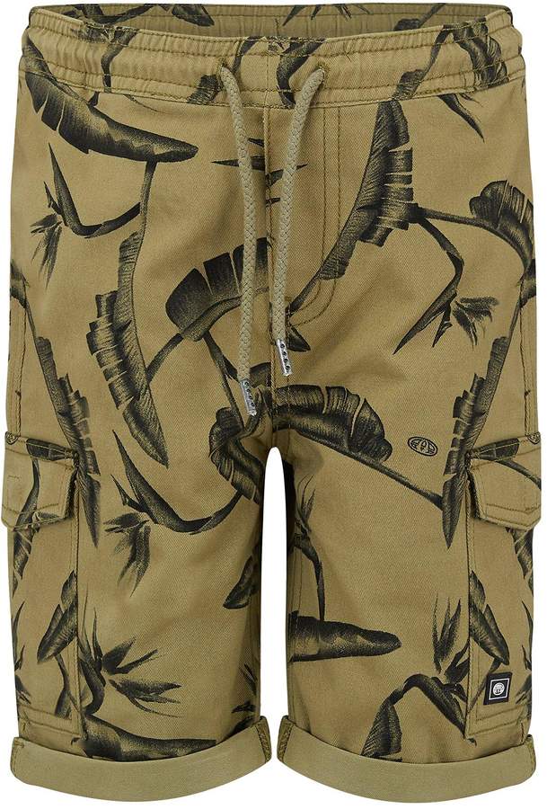 Boys Green Cargo Shorts