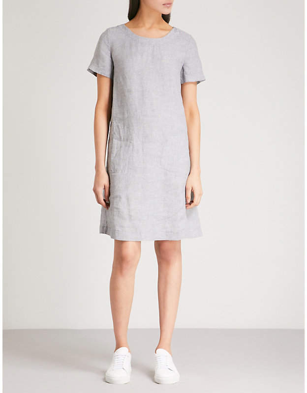 Linen swing dress