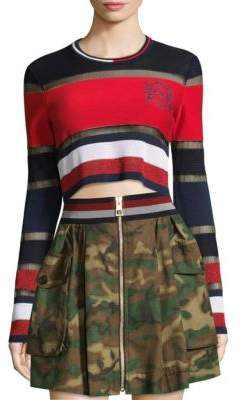 Tommy Hilfiger Collection Cropped Stiched Sweater