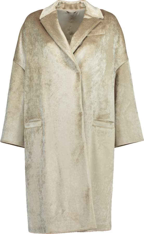 Velvet Cocoon Coat