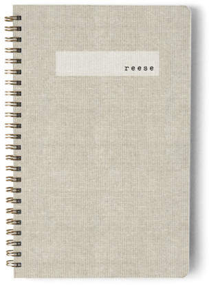 Minimal Linen Day Planner, Notebook, or Address Book