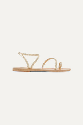 Ancient Greek Sandals Eleftheria Braided Metallic Leather Sandals - Gold Ancient Greek Sandals Eleftheria Braided Metallic Leather Sandals - Gold