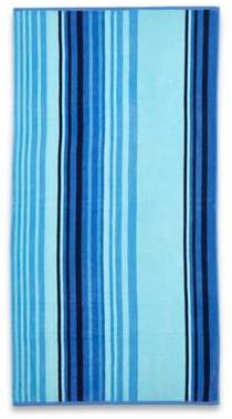 Cool Stripe Beach Towel in Blue