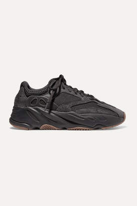 adidas Yeezy Boost 700 Mesh And Suede Sneakers - Black adidas Yeezy Boost 700 Mesh And Suede Sneakers - Black