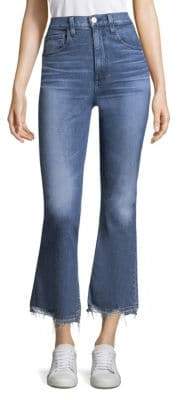 Empired Cropped Flared Jeans