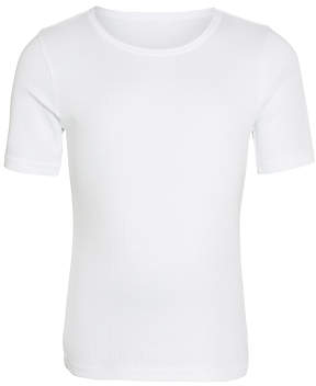 Boy Thermal Short Sleeve Top, White