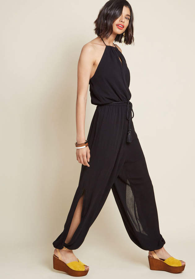 Mysterious Moxie Jumpsuit in L - Long by from ModCloth