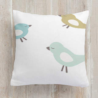 baby birds Self-Launch Square Pillows