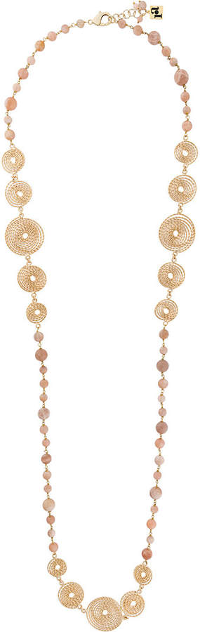 Lange Halskette mit Spiralen