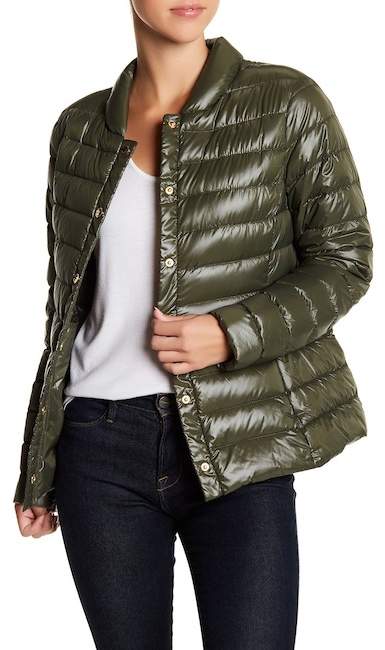 Quilted Packable Down Pink Jacket