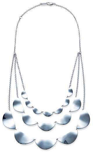 Classico Three-Strand Half Paillette Necklace