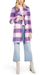 Halogen Bold Plaid Coat