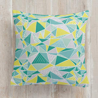 Connecting Angles Square Pillow