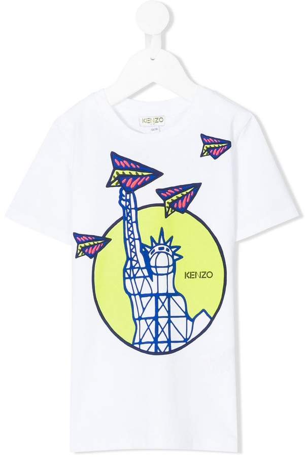 T-Shirt mit Statue of Liberty-Print
