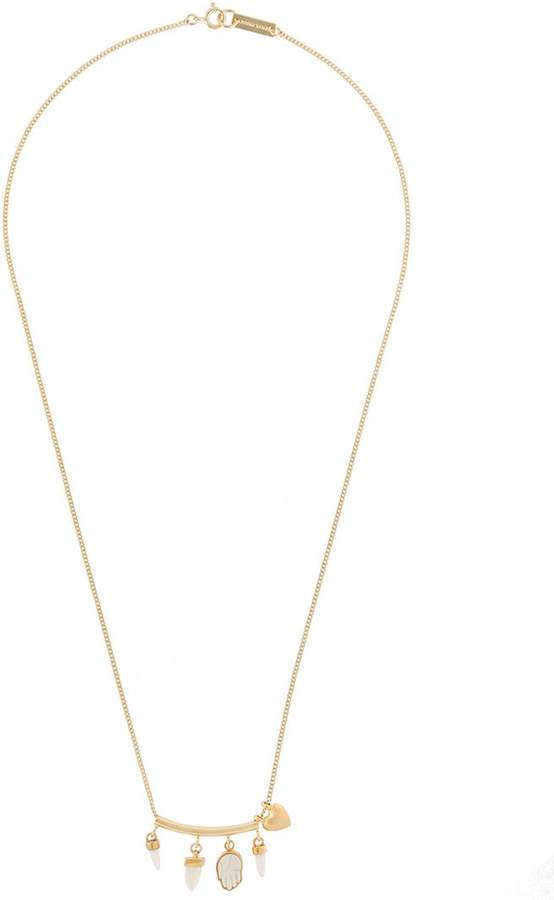 Halskette mit Stein-Anhängern