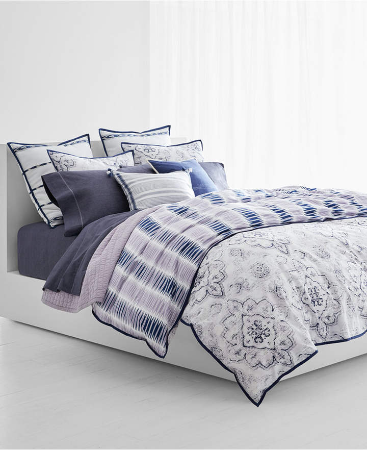 Luna 3-Pc. Cotton Reversible Full/Queen Comforter Set Bedding