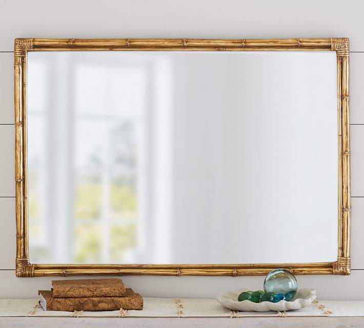 Bamboo Gold Accent Mirror