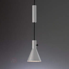 Graue Designer-LED-Pendellampe Eleu