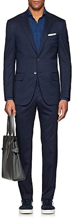 Men's Sanita Stretch-Wool-Silk Two-Button Suit