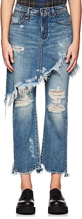 Women's Double Classic Distressed Crop Levi's® Jeans