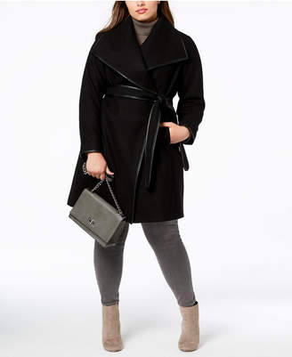 dkny plus size coats