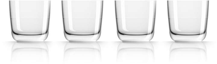 Palm Products - Whisky-Glas 285 ml (4er-Set), Weiß