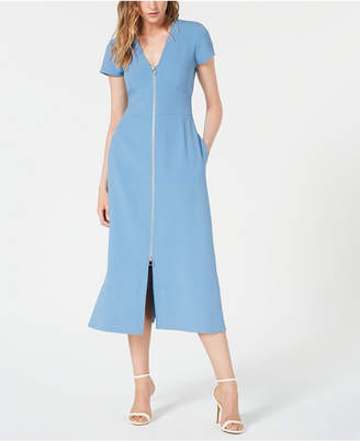 Jill Stuart Front-Zip Midi Dress Jill Stuart Front-Zip Midi Dress