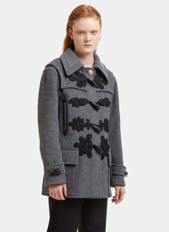 Morley Embellished Coat in Grey